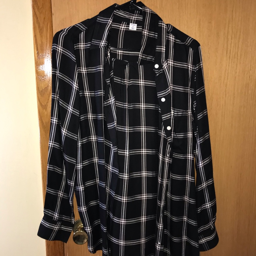 Flowy plaid flannel
